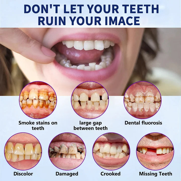 🦷Hermsa® Multi-Functional ThermoFlex Silicone Denture Set – For Eating, Smiling, and Daily Comfort😁