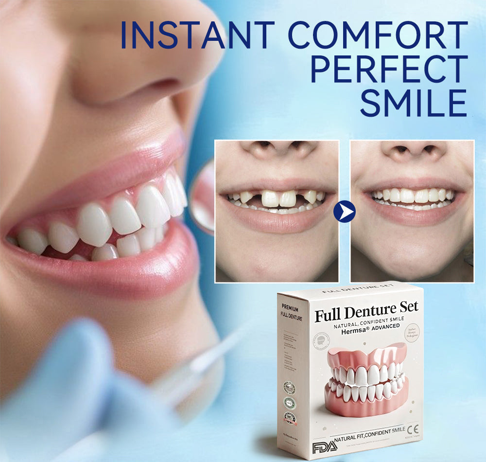 HermsaĀ®-š¦·Advanced Customized Full Denture Set𦷠(ā°Limited time discount last 30 minutesā°)