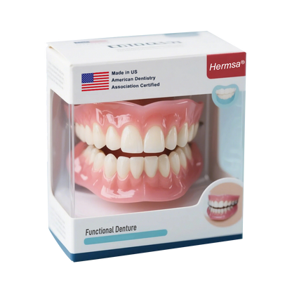 🦷Hermsa® Multi-Functional ThermoFlex Silicone Denture Set  – For Eating, Smiling, and Daily Comfort😁